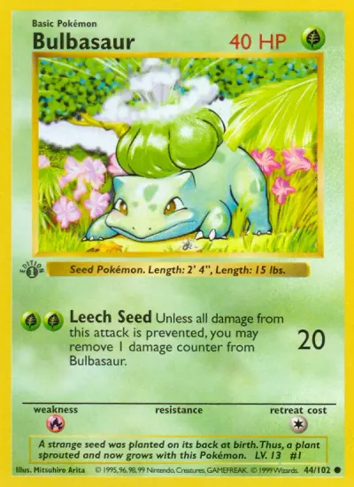 Bulbasaur, Game 1999