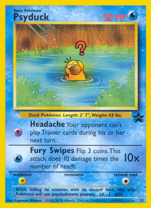 Psyduck, Promo Black Star 2000 — PSA 10