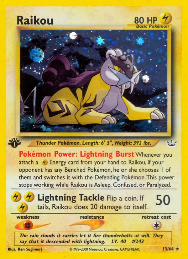 Raikou, Neo Revelation 2001 — PSA 8
