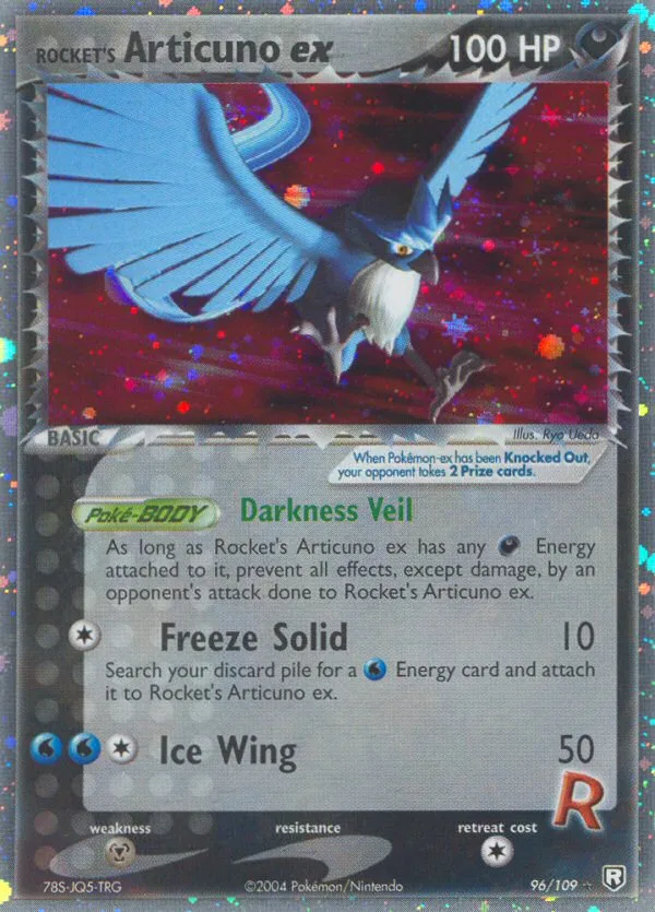 Rocket's Articuno EX, EX Team Rocket Returns 2004 — PSA 9