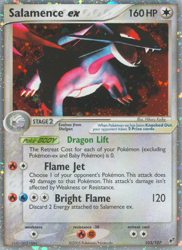 Salamence EX, EX Deoxys 2005 — PSA 9