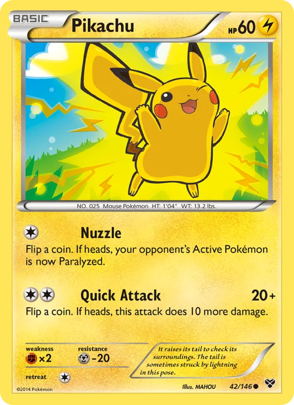 Pikachu-Cosmos Holo, XY 2014 — PSA 9