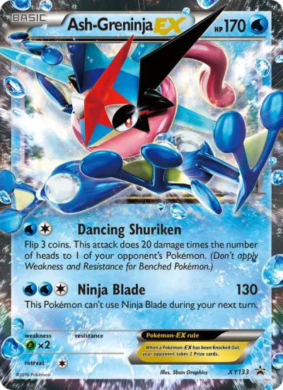 Ash-Greninja EX, XY Black Star Promo 2016