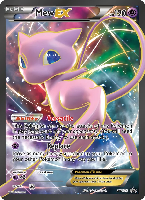 Mew EX, XY Black Star Promo 2016 — PSA 8