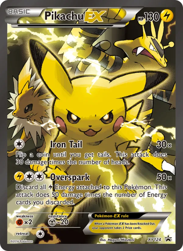 Pikachu EX, XY Black Star Promo 2016 — PSA 1