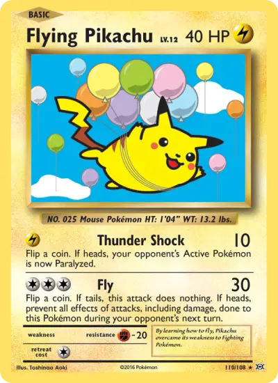 Flying Pikachu, XY Evolutions 2016