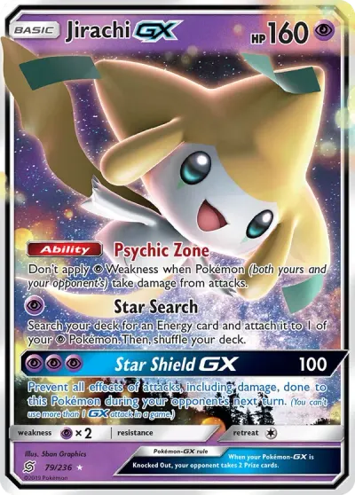 Jirachi GX, Sun & Moon Unified Minds 2019