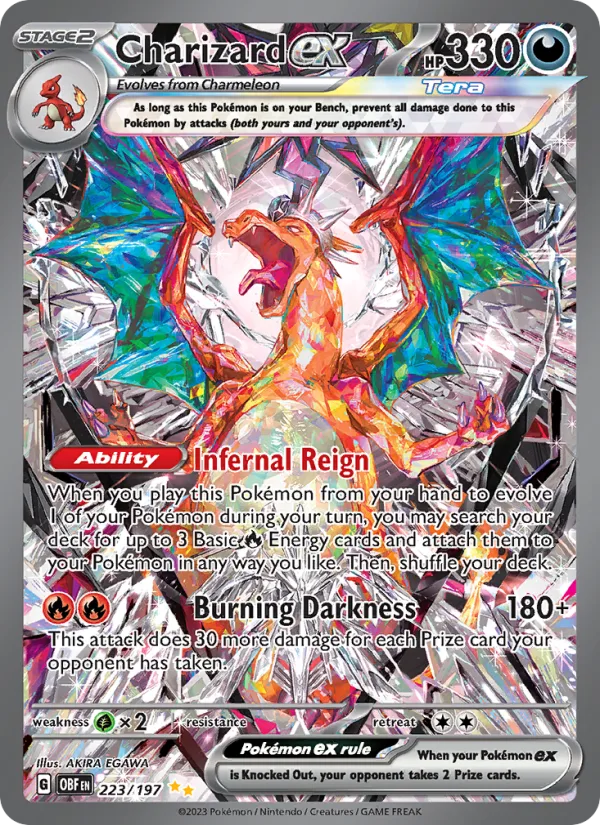 Charizard EX, Obsidian Flames 2023 — PSA 10