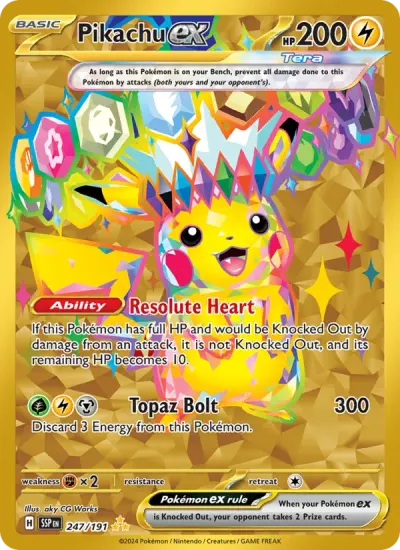 Pikachu EX, Surging Sparks 2024