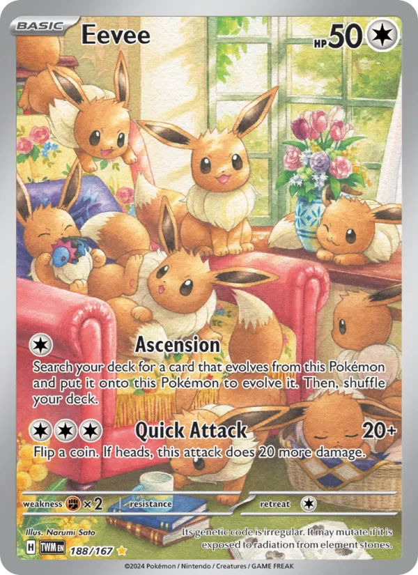 Eevee, Twilight Masquerade 2024 — PSA 9