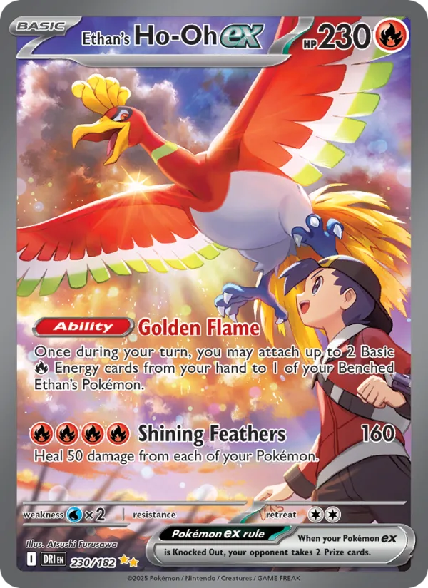 Ethan's Ho-Oh EX, Destined Rivals 2025 — PSA 10