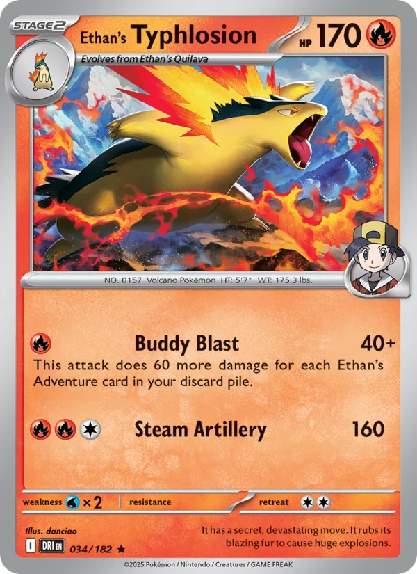 Ethan's Typhlosion, Destined Rivals 2025 — PSA 10
