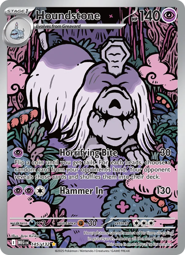 Houndstone, Mega Evolution 2025 — PSA 10