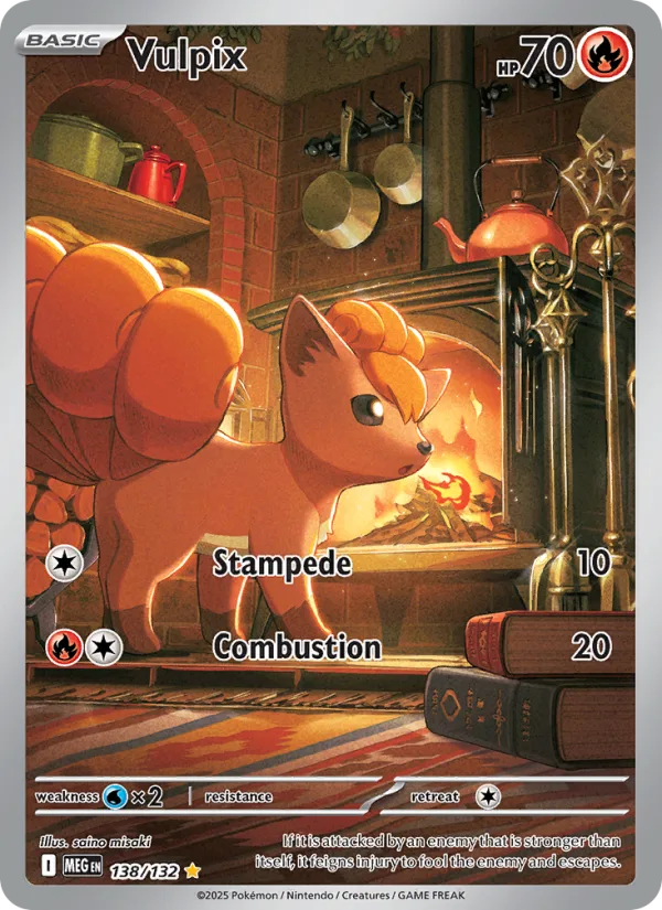 Vulpix, Mega Evolution 2025 — PSA 10