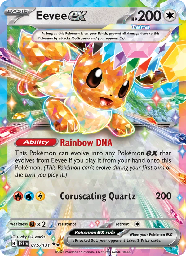 Eevee EX, Prismatic Evolutions 2025 — PSA 10