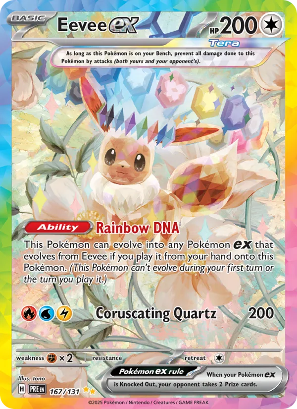 Eevee EX, Prismatic Evolutions 2025 — PSA 10