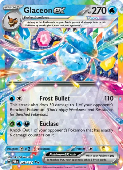Glaceon EX, Prismatic Evolutions 2025