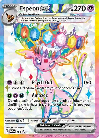 Espeon EX, SV Black Star Promo 2025